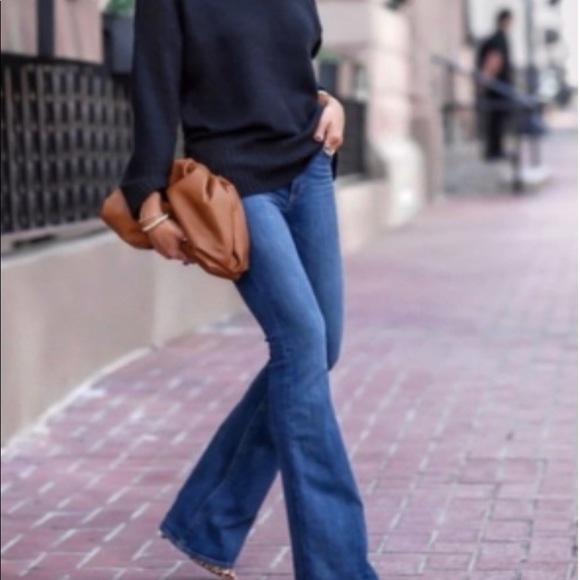 Current/Elliott Denim - Current/Elliott The Bell in Cowgirl Blue w/ Crease